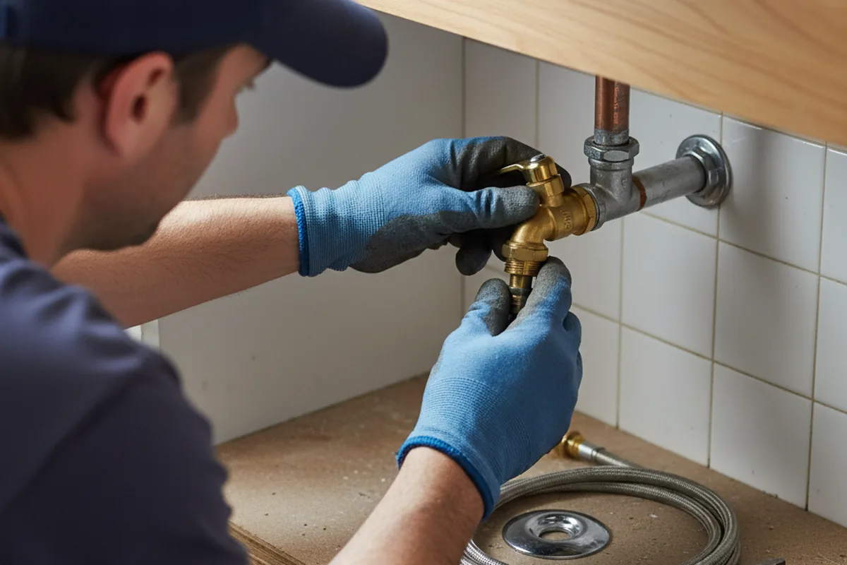 Shutoff valve and fitting work during Well Pump Repair in Boulder